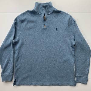 NWOT Polo Ralph Lauren Blue Zip Up Sweater